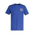 T-Shirt GANT "GRAPHIC SS T-SHIRT", Herren, Gr. 4XL, blau (rich blau), Jersey, Obermaterial: 100% Baumwolle, casual, regular fit, Rundhals, Kurzarm, Shirts, mit großem Print