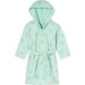 SCHIESSER Bademantel Velour Herzchen hellgrün - Aqua 98 female