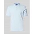 Regular Fit Poloshirt mit Label-Print Modell 'Pete'