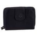 Geldbörse HARBOUR 2ND "Harbour Second Wallet Is", blau (navy), Leder, washed, modisch, Kleinlederwaren, mit RFID-Technologie