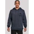 Kapuzenpullover F4NT4STIC "Wise Dad Lustiges Vatertagsmotiv für schlaue Väter", Herren, Gr. L, blau (navy), Obermaterial: 65% Baumwolle, 35% Polyester, casual, slim fit, Langarm, Pullover, Premium Qualität