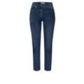 7/8-Jeans TONI "Perfect Shape", Damen, Gr. 40, N-Gr, blau (rinsed blau), Denim/Jeans, Obermaterial: 92% Baumwolle, 6% Polyester, 2% Elasthan, unifarben, casual, slim fit 7/8-Länge, Jeans, mit Stretch