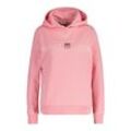 Hoodie GANT "REG SHIELD HOODIE", Damen, Gr. L, pink (geranium pink), Sweatware, Obermaterial: 80% Baumwolle, 20% Polyester, casual, regular fit, Langarm Rippbündchen, Sweatshirts