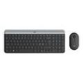 Logitech Slim Wireless Combo MK470 - Tastatur-und-Maus-Set - Nordisch - Graphite