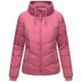 Steppjacke NAVAHOO "Liebesfee 14", Damen, Gr. M (38), lila (beere), Obermaterial: 100% Polyester (recycelt), Futter: 100% Polyester (recycelt), Ärmelfutter: 100% Polyester (recycelt), Wattierung: 100% Polyester (recycelt), modisch, figurumspielend hüftbedeckend, hoch geschlossener Ausschnitt, Langarm Ärmel ohne Ärmelschlitz Rippstrickbündchen, Jacken, gesteppte Damen Übergangsjacke mit wattiertem 