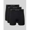 Trunks mit Label-Bund Modell 'BOXER BRIEF' im 3er-Pack