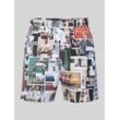 Shorts mit Allover-Motiv-Print