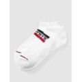 Sneakersocken mit Label-Print im 2er-Pack