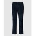 Tapered Fit Cordhose mit fixierten Bundfalten Modell 'Osby'