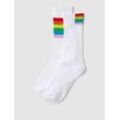 Socken mit Kontraststreifen im 2er-Pack