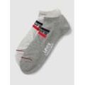 Sneakersocken mit Label-Print im 2er-Pack