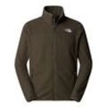 Fleecejacke THE NORTH FACE "M 100 GLACIER FULL ZIP - EU", Herren, Gr. L, new taupe grün, Fleece, Obermaterial: 100% Polyester. Futter: 100% Polyester, sportlich, regular fit hüftbedeckend, Langarm eingefasste Kante mit Druckknopf, Jacken, aus weichem, gebürstetem Mikrofaser-Fleece