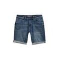 TOM TAILOR Herren TTJOSH Regular Slim Jeans Shorts, blau, Uni, Gr. 33