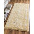 Hochflor-Läufer "Temara Shag Lagerräumung", gelb (gelb, elfenbeinfarben), B:79cm H:51mm L:305cm, Polypropylen (PP), MYFLAIR MÖBEL & ACCESSOIRES, Teppiche, Teppich-Läufer, gewebt, Scandi Design, ideal im Flur & Schlafzimmer