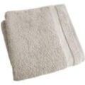 Badetuch FRAMSOHN FROTTIER "Organic Nature Duschtuch", grau (helltaupe), B:75cm L:150cm, Walkfrottier, Obermaterial: 100% Baumwolle, Handtücher (Packung), weich, Bio Baumwolle, Hergestellt in Österreich