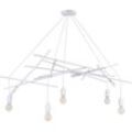 SPOT LIGHT Pendelleuchte "GLENN", weiß, B:120cm L:92cm T:60cm, Lampen, aus Metall, originelles Design, passende LM E27, Made in Europe