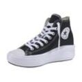 Sneaker CONVERSE "CHUCK TAYLOR ALL STAR MOVE PLATFORM", Gr. 36, schwarz-weiß (schwarz, weiß), Textil, sportlich, Schuhe