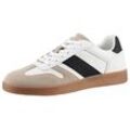 Sneaker ANISTON SHOES, Damen, Gr. 38, beige (weiß, beige, schwarz), Lederimitat, modisch, Schuhe Retrosneaker Skaterschuh Sneaker low, Freizeitschuh, Halbschuh, Schnürschuh - NEUE KOLLEKTION, Topseller