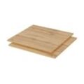 Designrückwand für Highboard 2er-Set Light Line 10 ¦ holzfarben ¦ Maße (cm): B: 51,3 H: 49,1 T: 1.3
