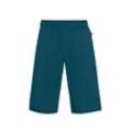 Jerseyhose TRIGEMA "TRIGEMA Bermuda aus Single-Jersey", Damen, Gr. L, US-Größen, blau (petrol), 100% Baumwolle, casual, Hosen