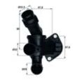 MAHLE Thermostat, Kühlmittel mit Dichtung für SKODA VW SEAT CUPRA AUDI (FAW) 06D121111G TI 7 87