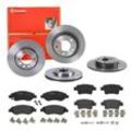 BREMBO Bremsensatz-Vorn und hinten Bremsensatz, Scheibenbremse vorne rechts links innenbelüftet 264mm für GENERAL MOTORS FIAT VAUXHALL OPEL 93169177 5