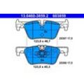 ATE Bremsensatz-Vorn und hinten Bremsensatz, Scheibenbremse vorne rechts links belüftet 300mm für BMW 34206873094 34206799809 34116854126 SG00000D5X