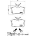 BREMBO Bremsensatz-Vorn und hinten Bremsensatz, Scheibenbremse vorne rechts links Gelocht 230mm für SKODA VW (SVW) BRILLIANCE SEAT (FAW) AUDI JZW69830