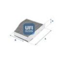 UFI Filter, Innenraumluft für VAG JZW819653B 1K1819653 1K1819653B 54.124.00