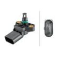 HELLA Sensor, Ladedruck Saugrohrdruck Ladedruck,Sensor, geschraubt für SKODA VW SEAT AUDI PORSCHE 03K.906.051. 03K906051 6PP 358 152-261