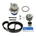 SKF Wasserpumpe + Zahnriemensatz mit Dichtungen für SKODA MITSUBISHI VW SEAT DODGE JEEP (FAW) (SVW) AUDI FORD N909349VX01 N909055VX02 2M216K297AA VKMC