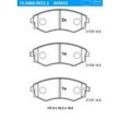 ATE Bremsbelagsatz, Scheibenbremse vorne rechts links für HYUNDAI DAEWOO KIA NISSAN 58101-29A00 41060-80N90 41060-32R94 13.0460-5933.2