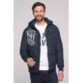 Steppjacke CAMP DAVID, Herren, Gr. L, blau (blau navy), Steppware, Obermaterial: 100% Polyamid, bedruckt, casual, regular fit taillenbedeckt, ohne Ausschnitt, Langarm Rippbündchen, Jacken, mit abtrennbarer Kapuze