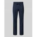 Regular Fit Leinenhose mit elastischem Bund Modell 'barton'