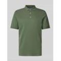 Regular Fit Poloshirt mit Label-Print Modell 'Pete'