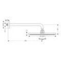 hansgrohe Raindance S Kopfbrause 300mm 1jet 18l/min mit Brausearm 390mm, Chrom 27493000