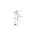 hansgrohe Croma Select E Brauseset 110mm Multi EcoSmart 9l/min mit Brausestange 900mm, Weiß/Chrom 26591400