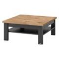 SetOne by Musterring Couchtisch , Graphit, Eiche Artisan , Holzwerkstoff , rechteckig , eckig , 90x40x90 cm , Wohnzimmer, Wohnzimmertische,