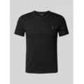 Slim Fit T-Shirt mit Logo-Stitching