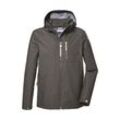 Softshelljacke "GS 7 MN SFTSHLL JCKT", Herren, Gr. L, grün (olivgrün), Oberstoff: Oberseite: 100% Polyester, Rückseite: 100% Polyester, Futter: 100% Polyester, G.I.G.A. DX BY KILLTEC, sportlich, Jacken, Herren Softshelljacke: wasserabweisend, abnehmbare Kapuze, nachhaltig