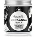 BEN&ANNA Natural Toothpaste Black Zahnpasta in Glasdose mit Aktivkohle 100 ml