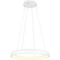 TRIO LEUCHTEN LED Pendelleuchte "CARDONA, LED Ring Hängeleuchte, 6900 Lumen 59W, Lichtfarbe einstellbar", weiß (weiß matt), 1 flammig, Ø 75,0cm H: 150,0cm,, Lampen, 2300/3000/4000K warmweiß bis kaltweiß, 3 Stufen dimmbar Höhe 150cm Ø75