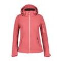 Softshelljacke ICEPEAK "D SOFTSHELLJACKE BATHGATE", Damen, Gr. 36, bunt (raspberry 1), Softshell, Obermaterial: 100% Polyester, sportlich, normal, Langarm, Jacken, Wasserabweisend