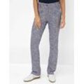5-Pocket-Hose BRAX "Style MARON", Damen, Gr. 34K (17), Kurzgrößen, blau (navy), 48% Baumwolle, 25% Viskose, 20% Polyester, 4% Polyacryl, 2% Polyamid, 1% Elasthan, Hosen