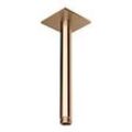 Herzbach Design iX PVD Deckenarm 21.964820.2.39 Copper Steel, für Regenbrause, 200mm, mit Rosette 70x70mm