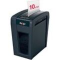 Rexel Secure X10-SL Aktenvernichter mit Partikelschnitt P-4, 4 x 40 mm, bis 10 Blatt, schwarz