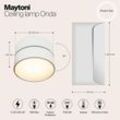 Maytoni LED-Deckenleuchte Onda, Ø 12 cm, 3.000K, 19W, weiß