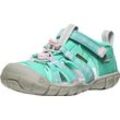 Sandale KEEN "SEACAMP II CNX", Gr. 25/26, bright aqua, pink, a, boo, Synthetik, sportlich, Schuhe