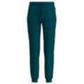 Sweathose TRIGEMA "TRIGEMA Jogginghose", Damen, Gr. L, US-Größen, blau (saphir), 70% Baumwolle, 30% Polyester, sportlich, Hosen