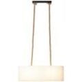 BRILLIANT Pendelleuchte "Sailor", beige (natur, weiß), H: 120cm, Lampen, Hängelampe, 2-flammig natur/weiß